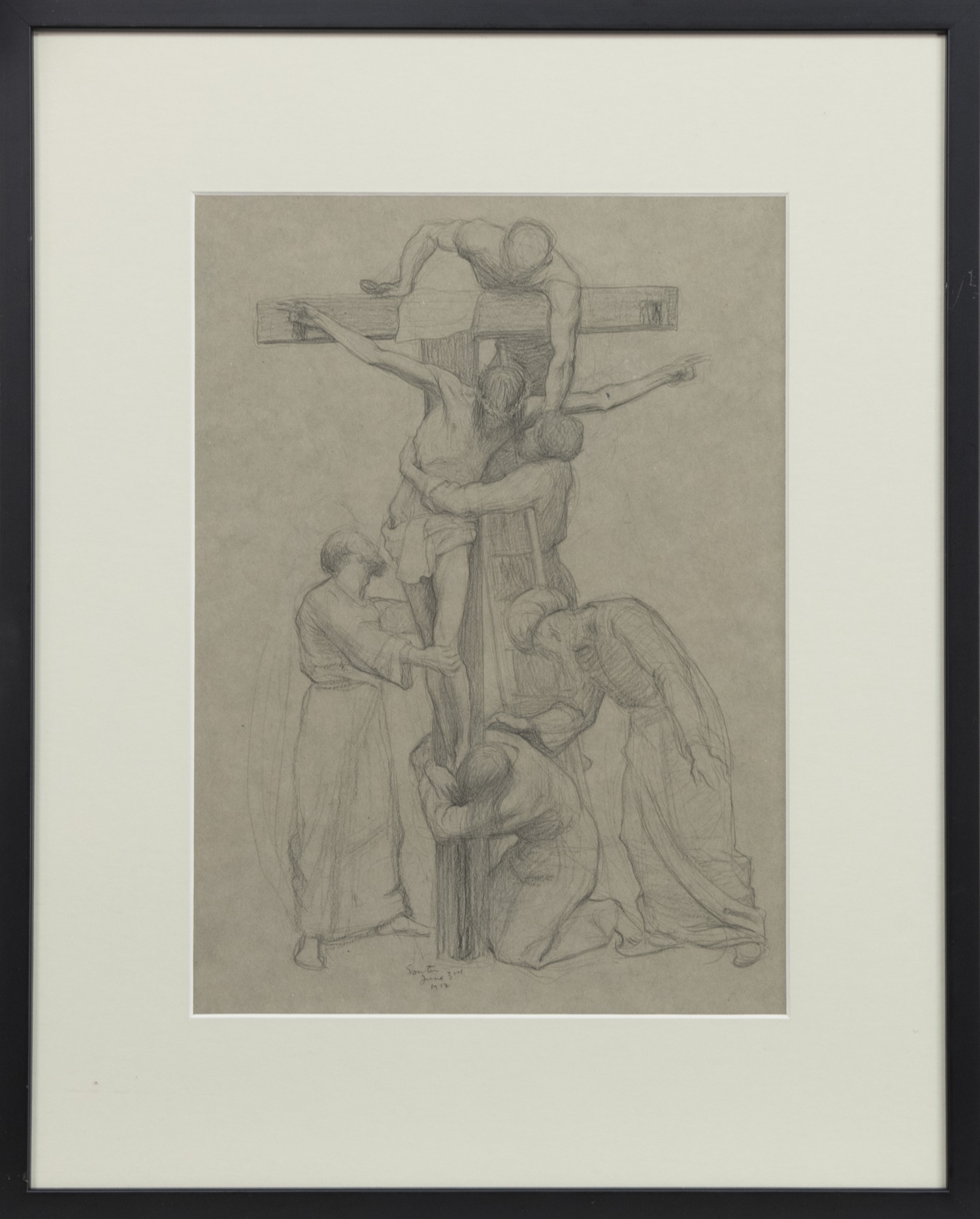 Artwork by John Bulloch Souter, DISPOSITION OF CHRIST, Made of pastel on paper