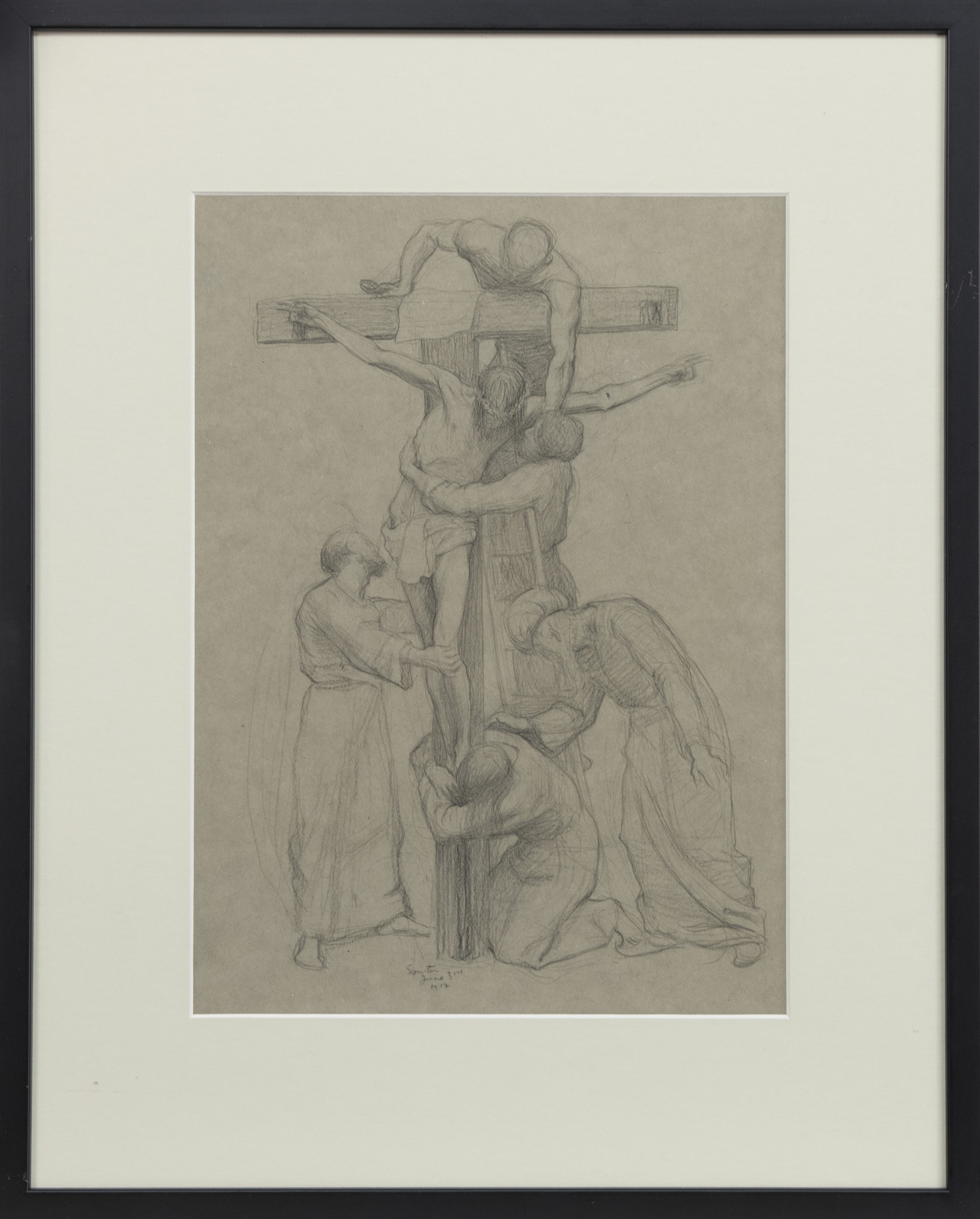 Artwork by John Bulloch Souter, DISPOSITION OF CHRIST, Made of pastel on paper