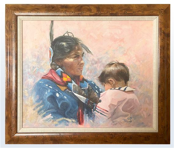 Native American Art Mother And Child