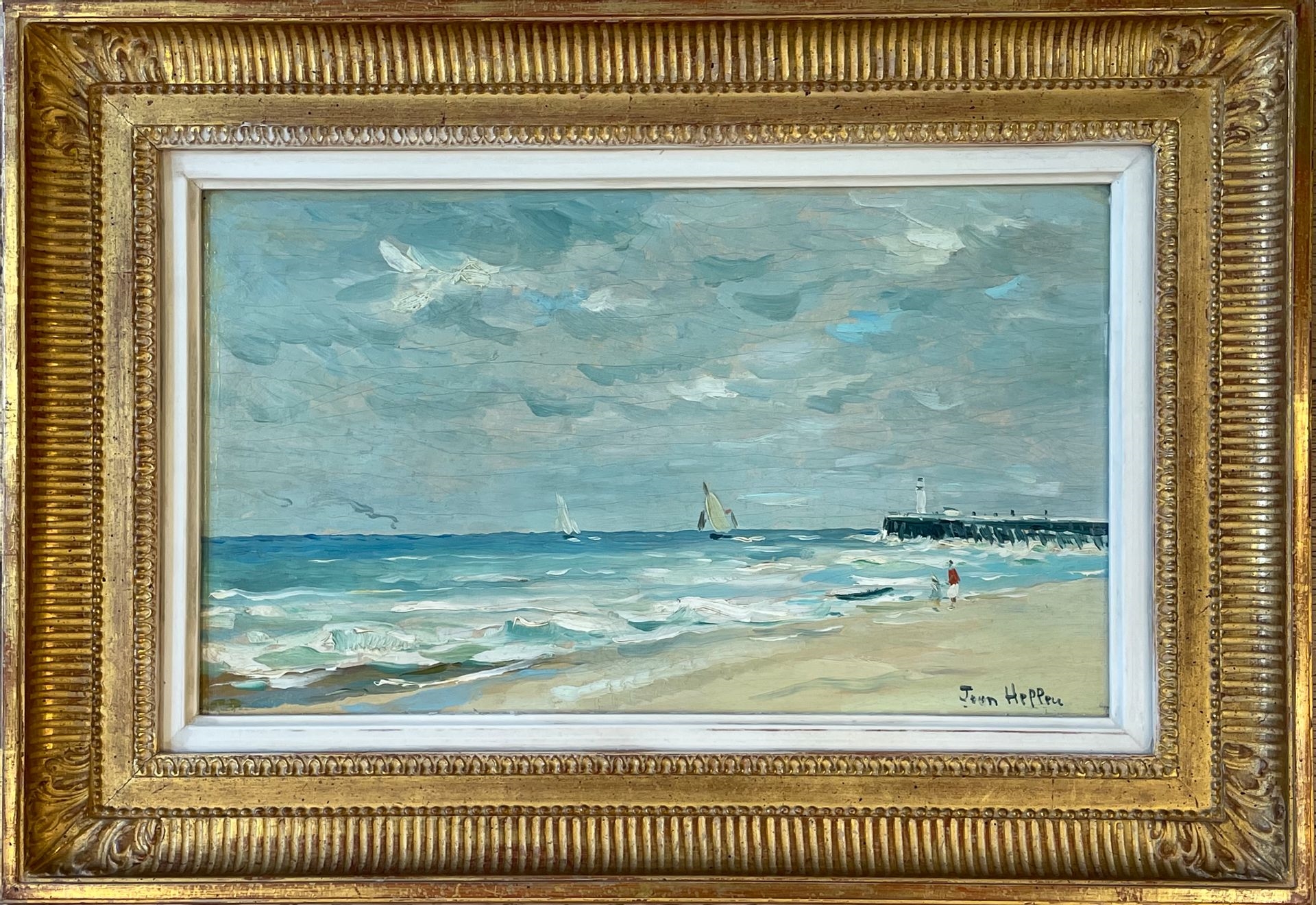 Jean Helleu On the beach of Deauville MutualArt