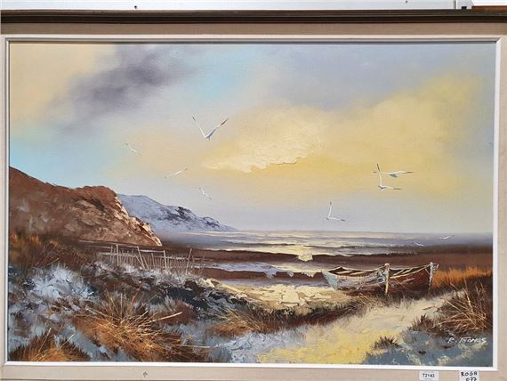 R. Thomas | signed lower right together with Som Bhong Oil on canvas ...