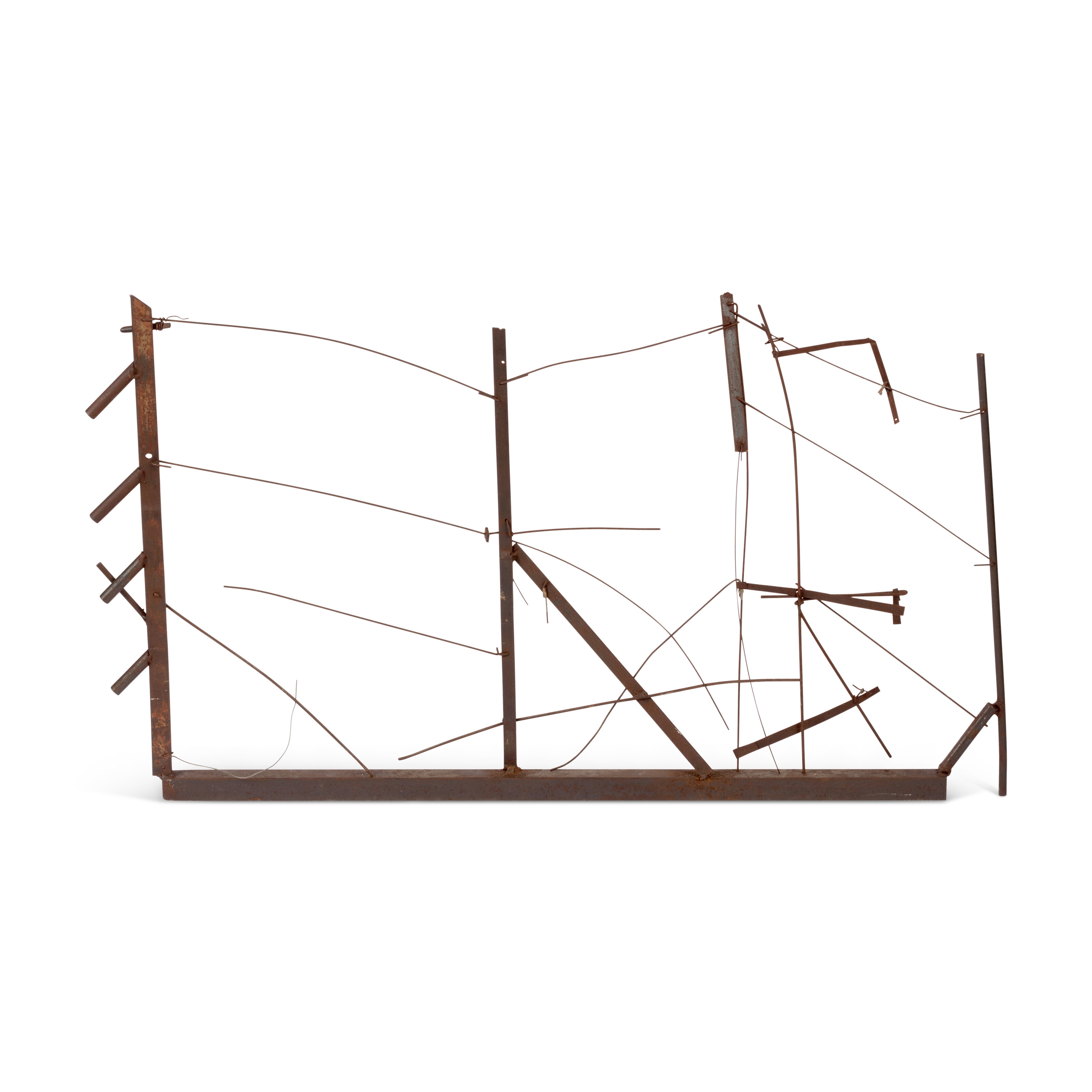 Artwork by Auke de Vries, Untitled, Made of welded oxidized metal