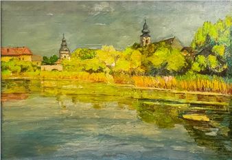 Kurca part / Szentesi látkép - Lajos Tokácsli