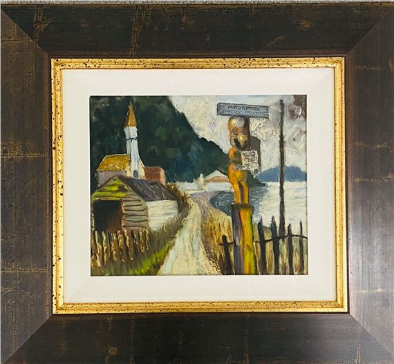 Maori Pa Waihi by John Tole