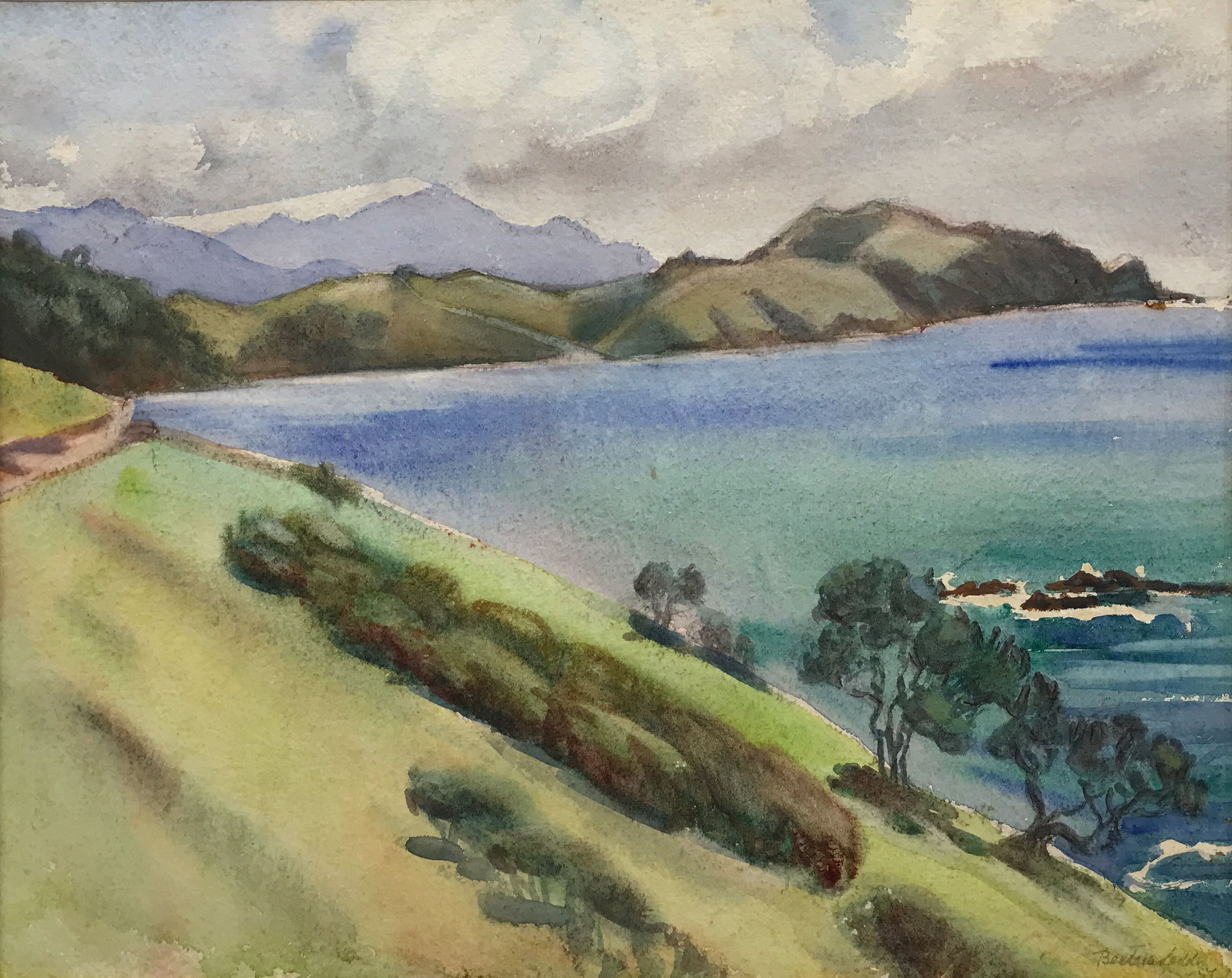 Artwork by Beatrice Seddon, On the Road to Russell, Made of Watercolour