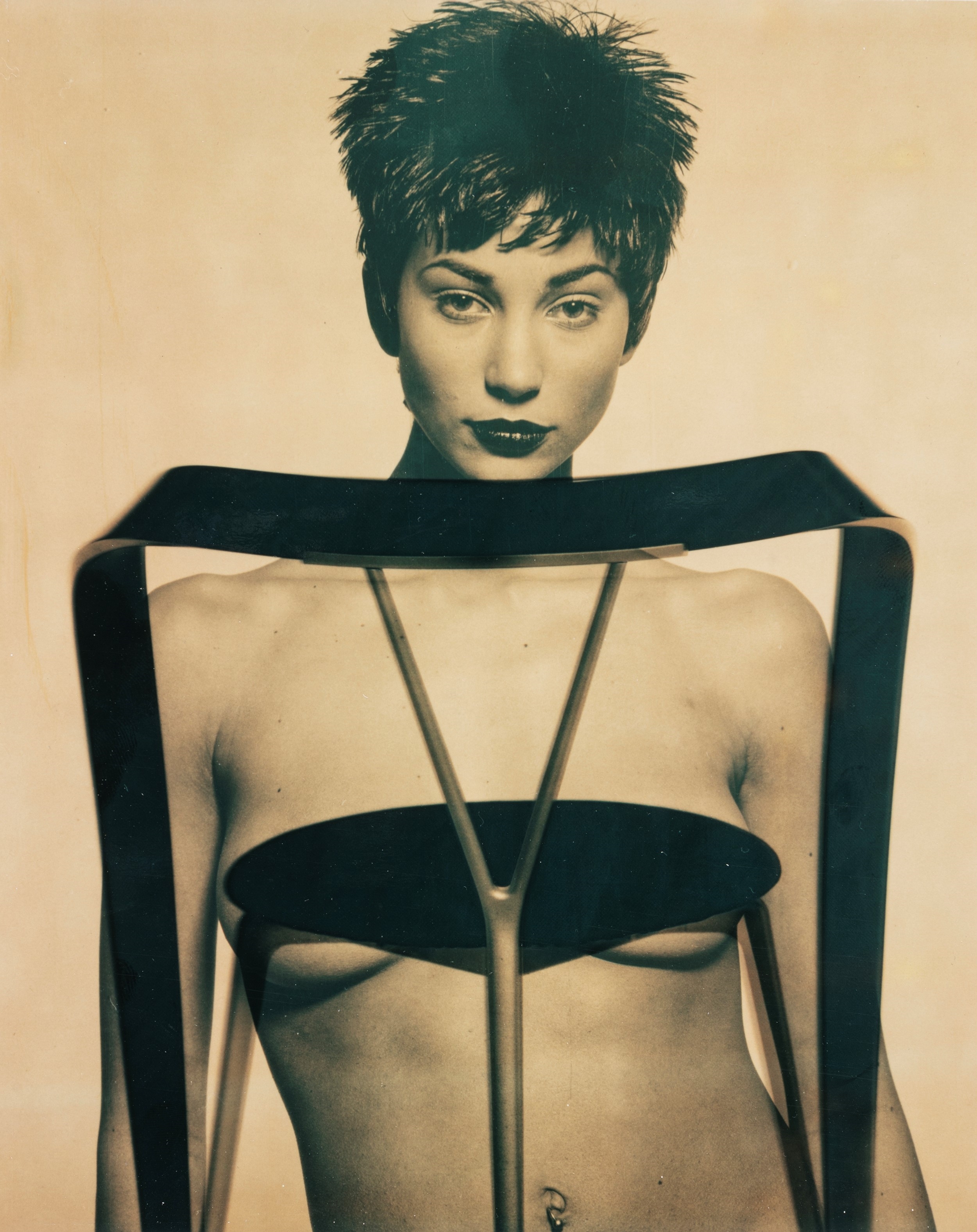 Artwork by Giovanni Gastel, Sedia di Andrea Branzi per Cassina, Made of Polaroid