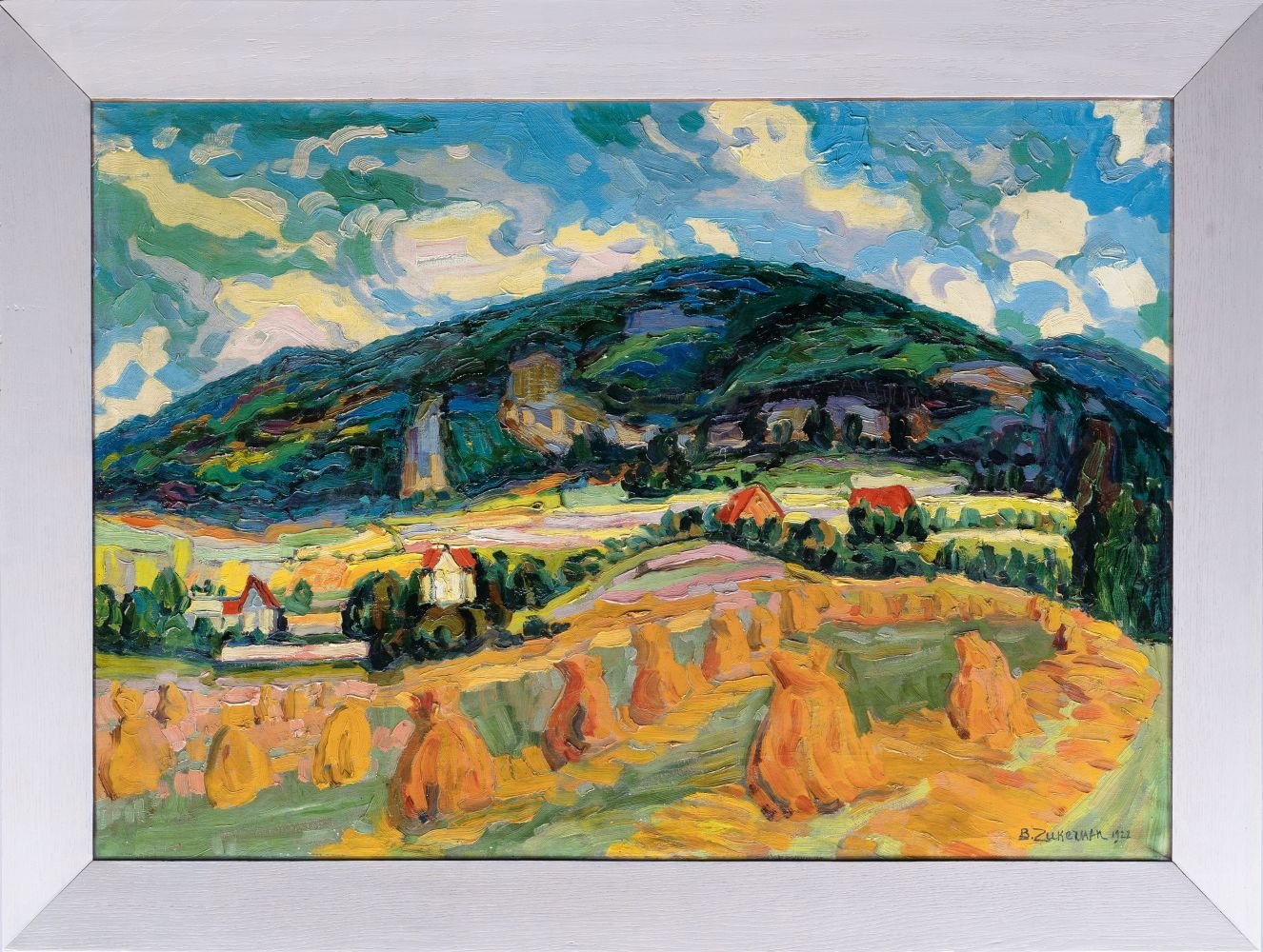 Artwork by Benicon Zukerman, Landscape in Lithurania, Made of pigment