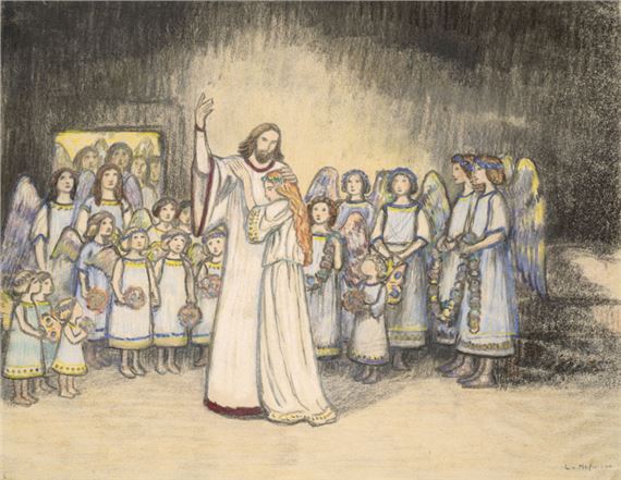 O.T. (Hanneles Tod.) by Ludwig von Hofmann, Um 1894