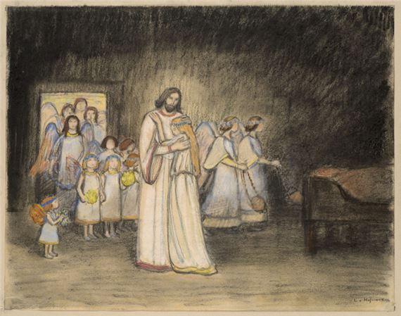 O.T. (Hanneles Tod.) by Ludwig von Hofmann, Um 1894