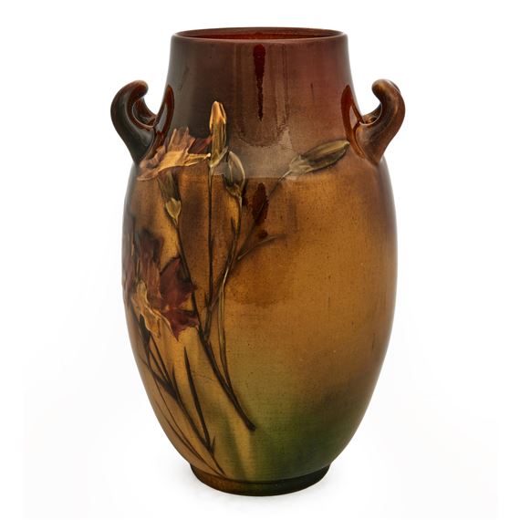 Vase by Rookwood Pottery, Hattie Wilcox, 1891