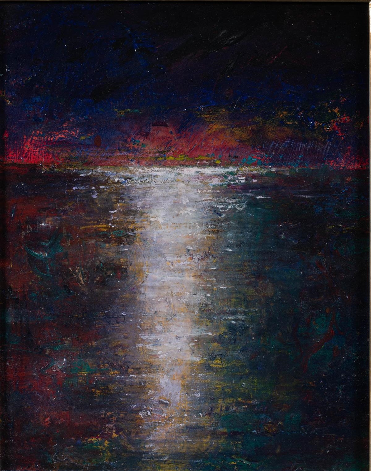 Artwork by Ford Crull, PRECARIOUS LANDSCAPE, Made of Oil, wood, steel, enamel and wax