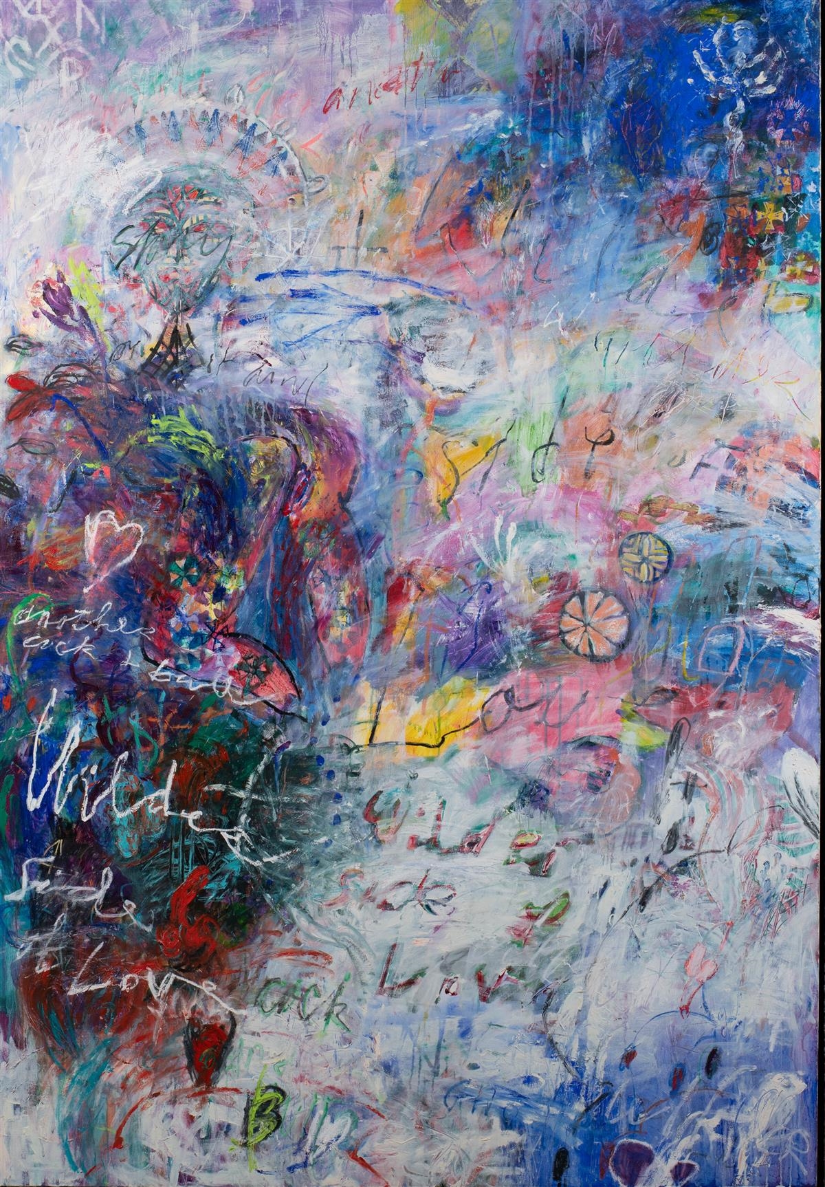 Artwork by Ford Crull, WILDER SIDE OF LOVE, Made of Oil and wax on canvas