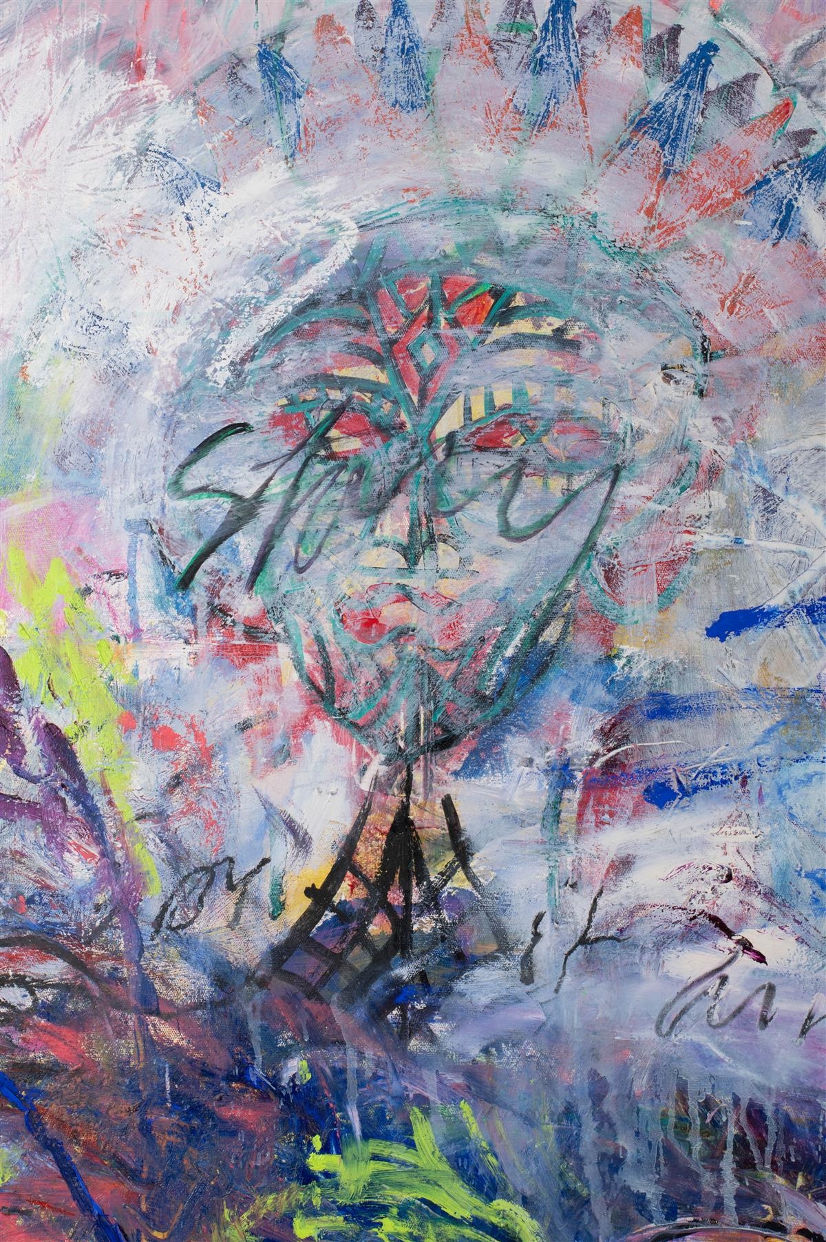 Artwork by Ford Crull, WILDER SIDE OF LOVE, Made of Oil and wax on canvas