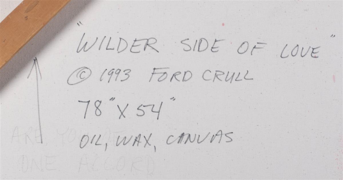 Artwork by Ford Crull, WILDER SIDE OF LOVE, Made of Oil and wax on canvas