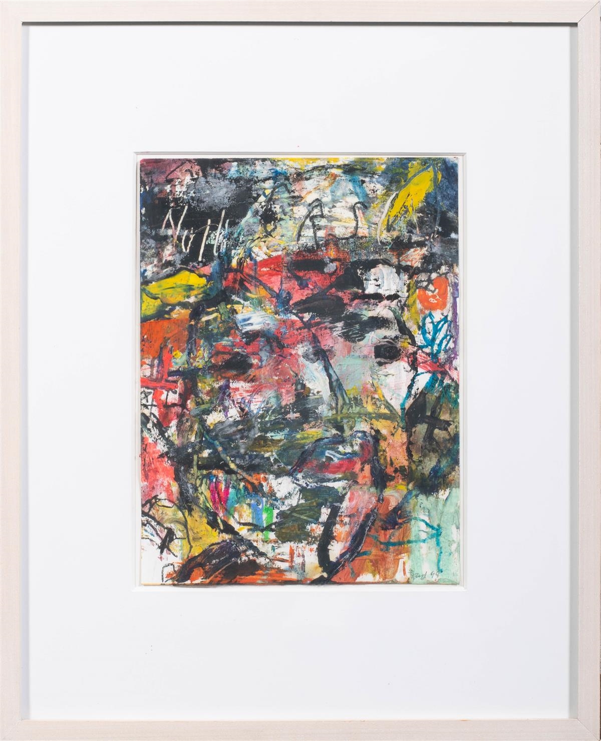 Artwork by Ford Crull, SHIELD WARRIOR DRAWING #10, Made of Pencil and oil on rag paper