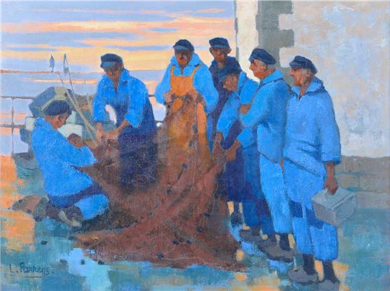 Pêcheurs by Louis Parrens