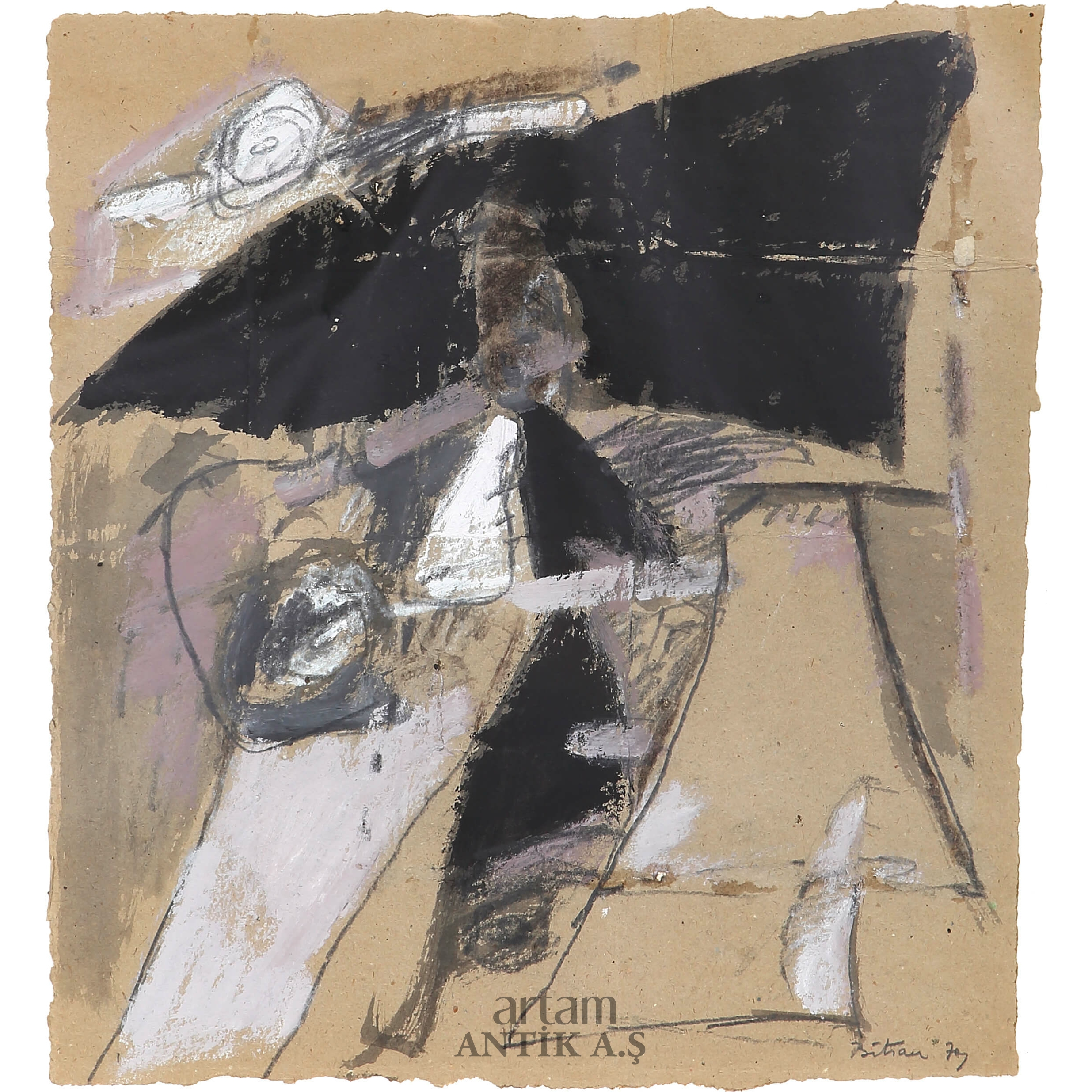 Artwork by Albert Bitran, Untitled, Made of Mixed media on paper