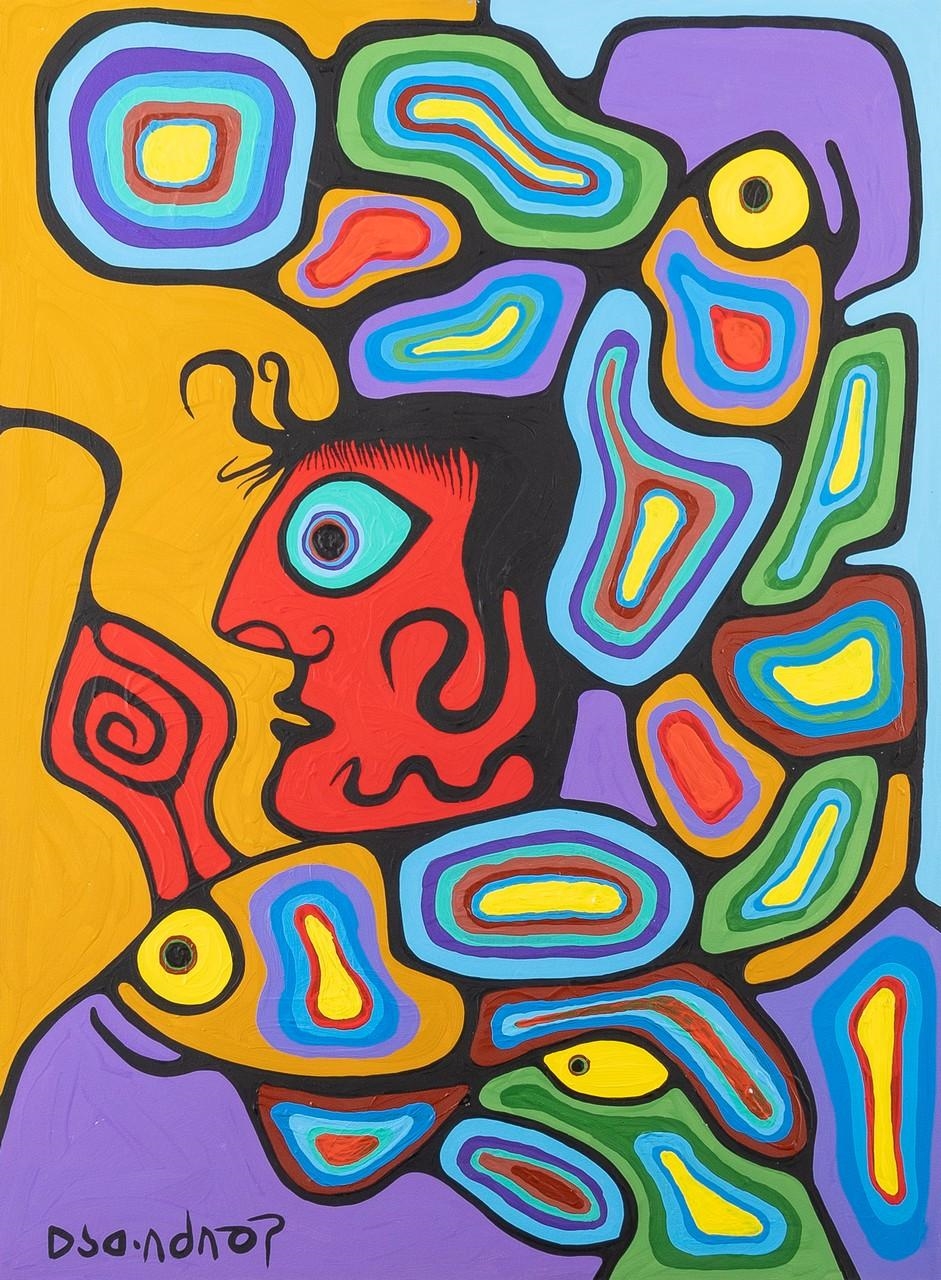 The Erotic Copper Thunderbird As I See Myself by Norval Morrisseau, 1983