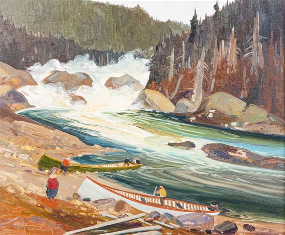 Rapide Manitou, Mingan, Cote Nord by Louis Tremblay