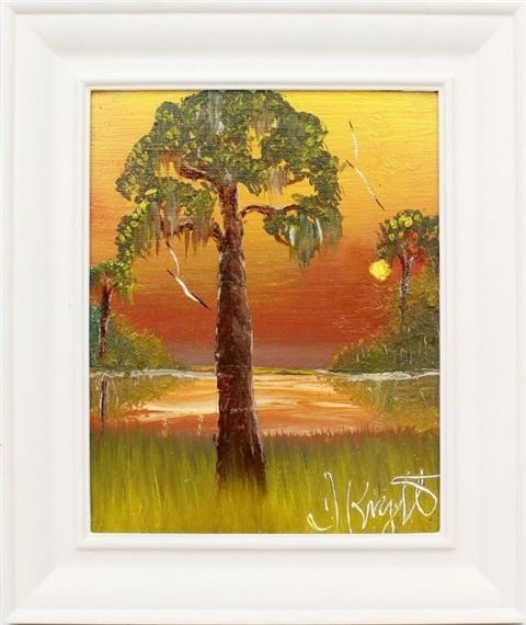 Isaac Knight | ISAAC KNIGHT FLORIDA HIGHWAYMEN FIRE SKY PINE | MutualArt
