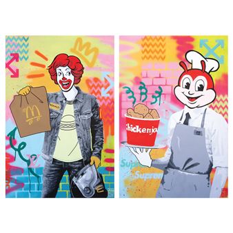 a) Untitled (McDonald’s)
b) Untitled (Jollibee) - Anne Barles