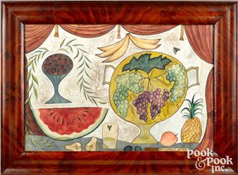 Folk Art gouache still life - Emily R. Owen