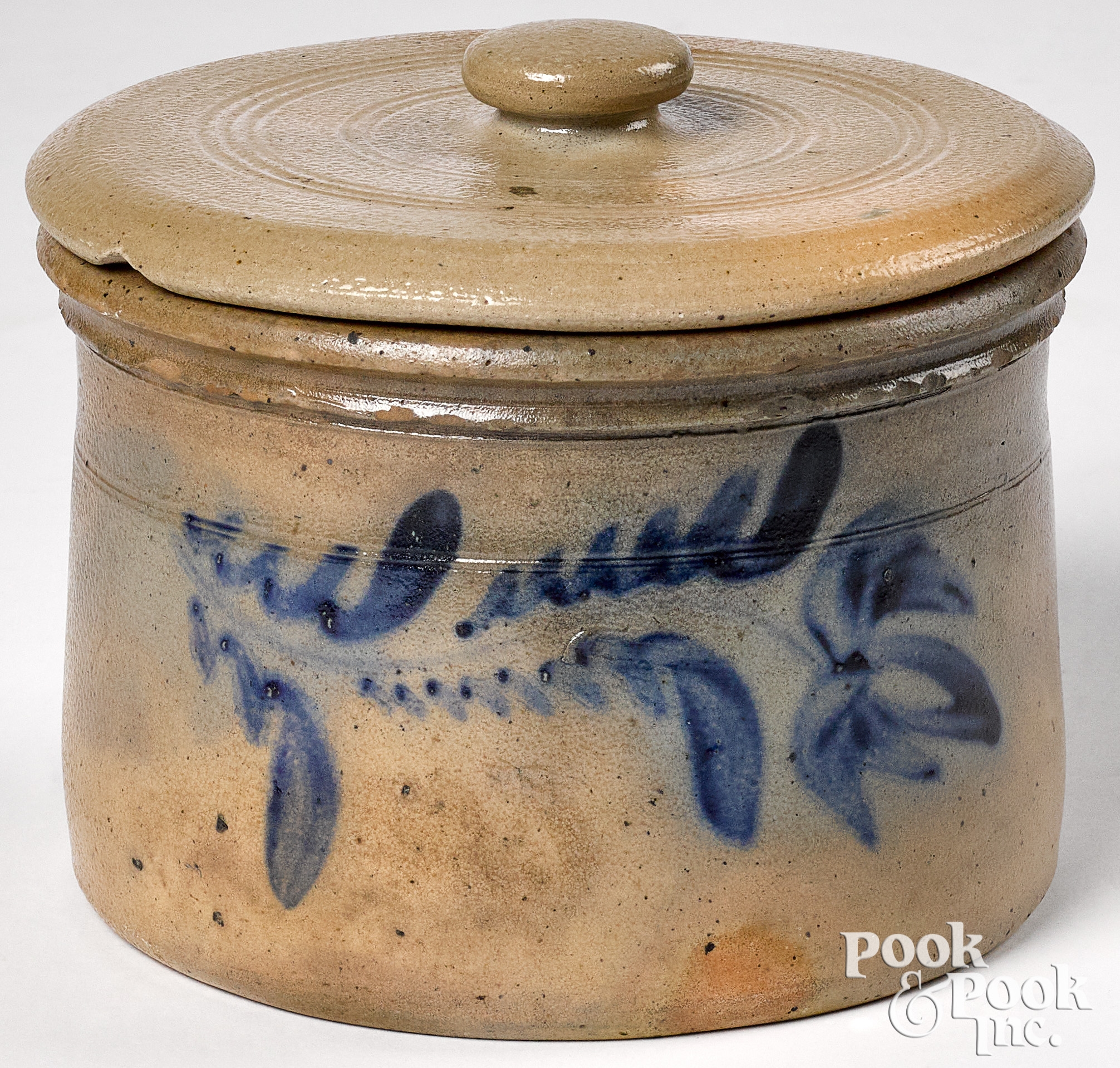 Stoneware Pottery Crocks with Lid c. 1980