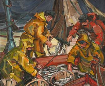 Pêcheurs aux sardines - Moal Paul