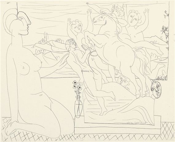 Marie-Thérèse agenouillée contemplant un Groupe sculpté