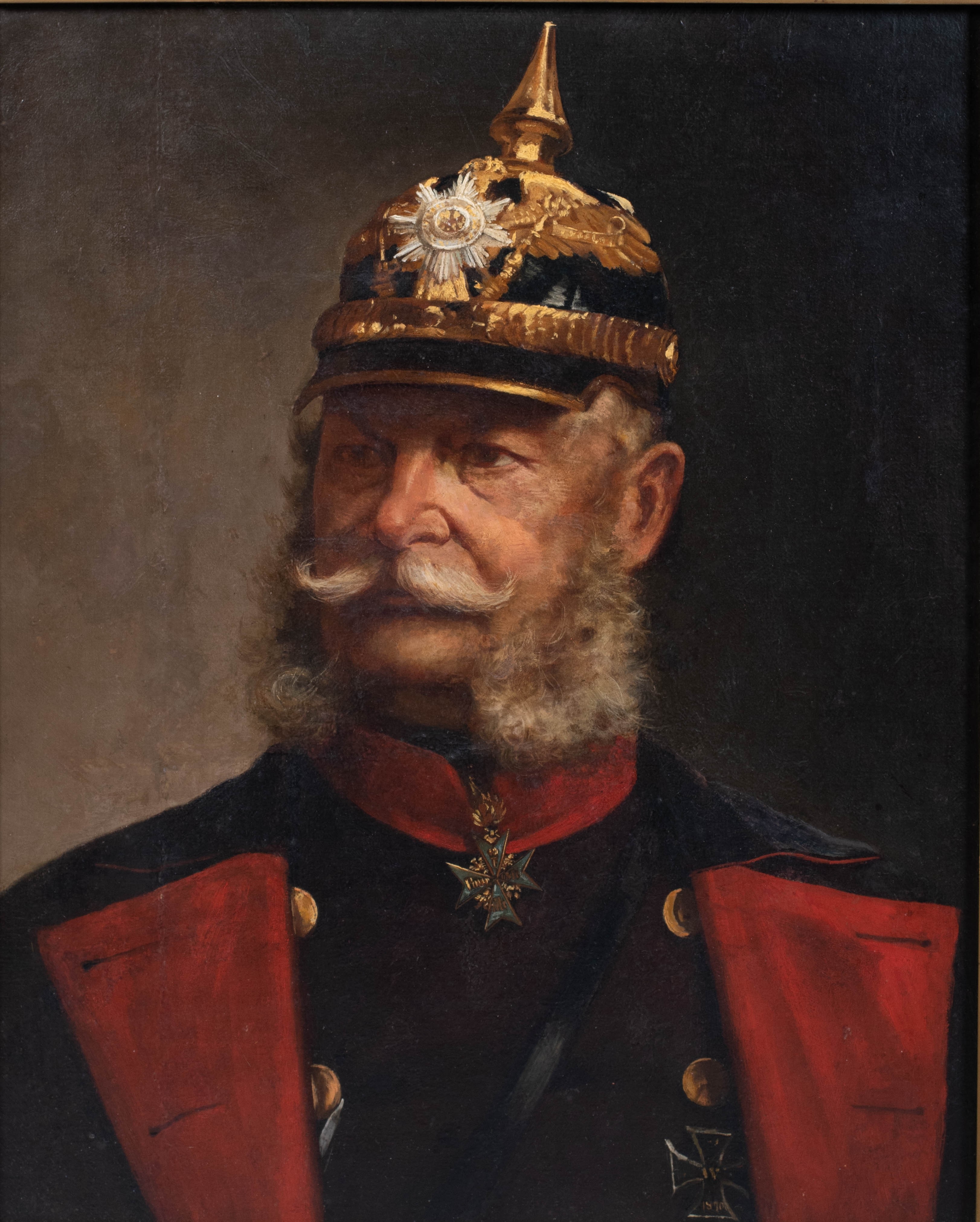 Artwork by European School, 19th Century, KAISER WILHELM I, Made of Oil on canvas