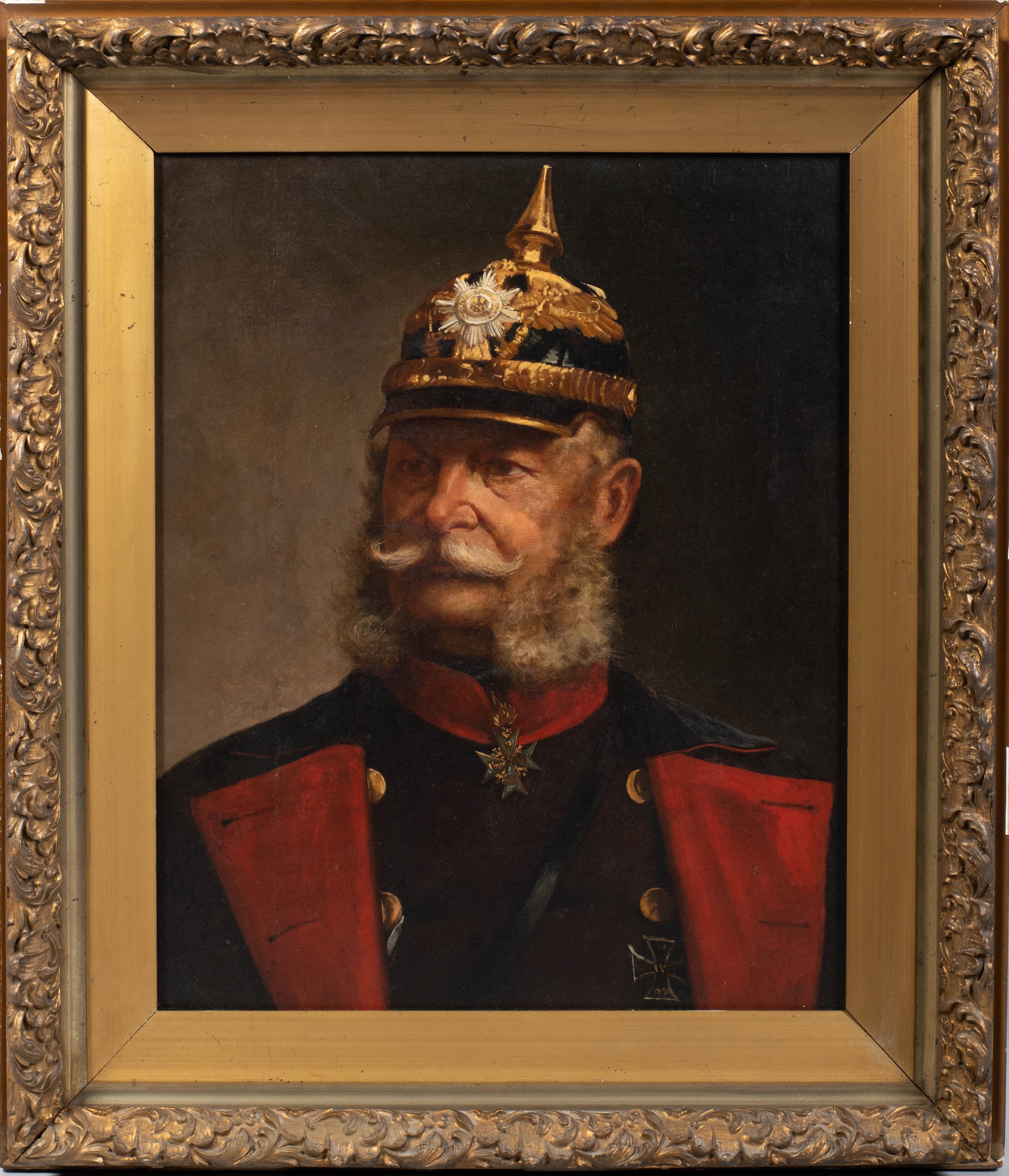 Artwork by European School, 19th Century, KAISER WILHELM I, Made of Oil on canvas
