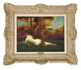 Reclining figure or Reverie (c.1887) - Jean-Jacques Henner