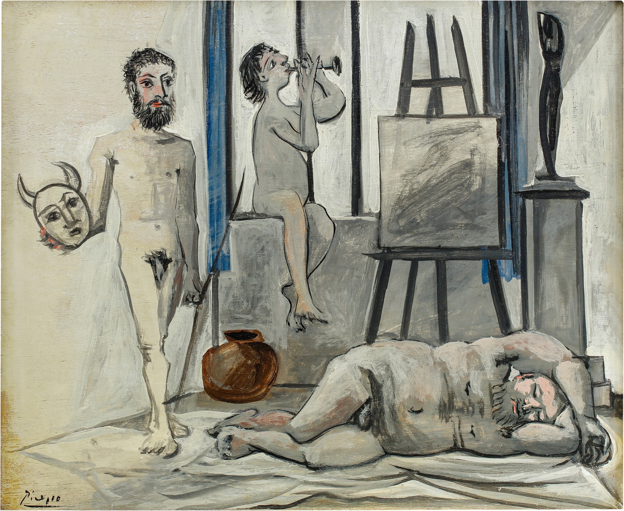 Nus masculins (Les trois âges de l'homme) by Pablo Picasso, Painted in November 1942