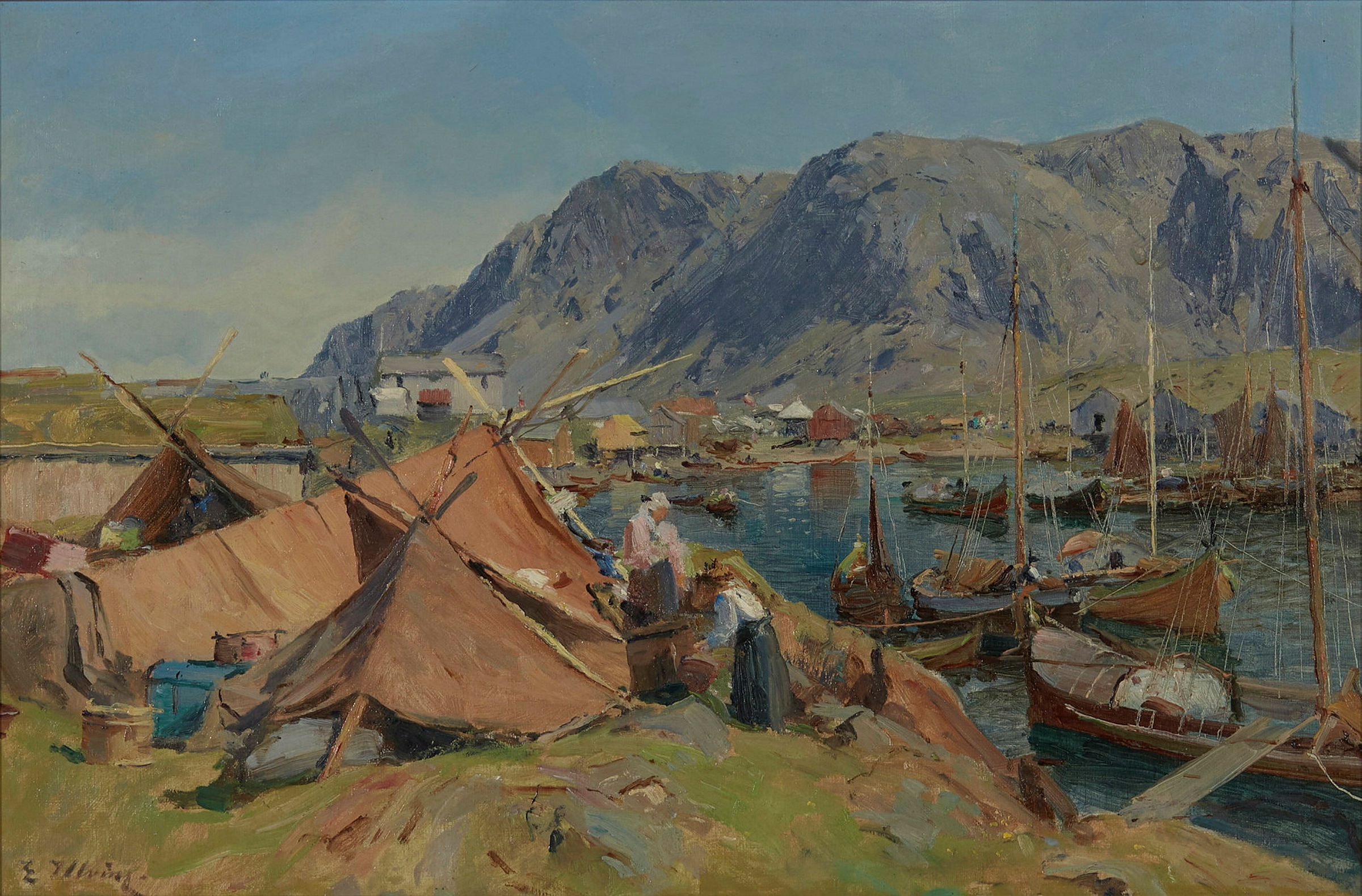 Marketplace in Helgeland by Even Ulving
