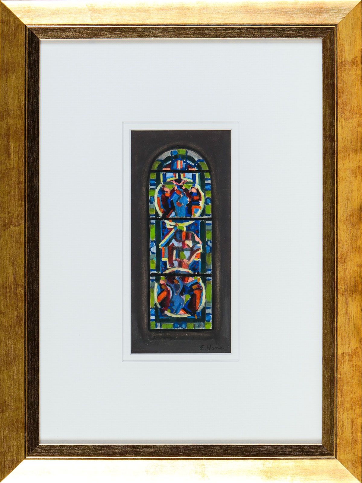 Evie Hone STUDY FOR A STAINED GLASS WINDOW MutualArt