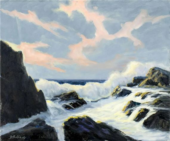 George Holloway | Sunset Seascape | MutualArt