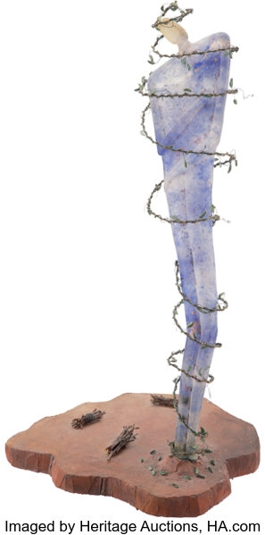 Artwork by Robin Grebe, Entanglement, Made of Cast glass, mixed media