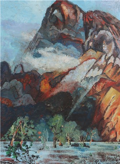 BARRY CALLEN | Mountains Over the Floodplains | MutualArt