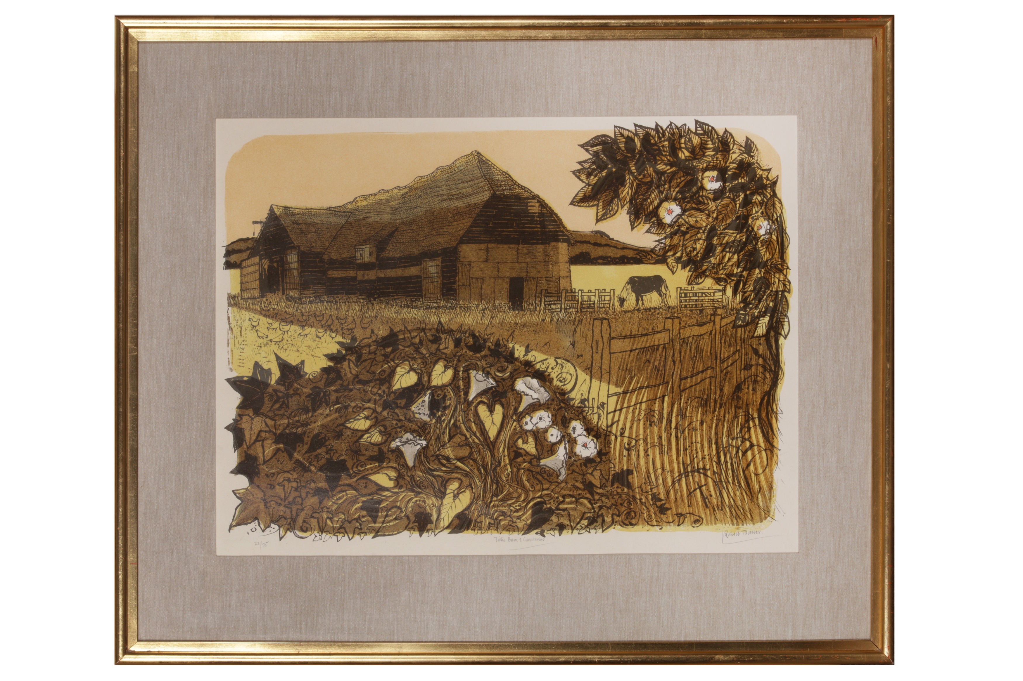 Robert Tavener | Tithe Barn & Convolvulus | MutualArt