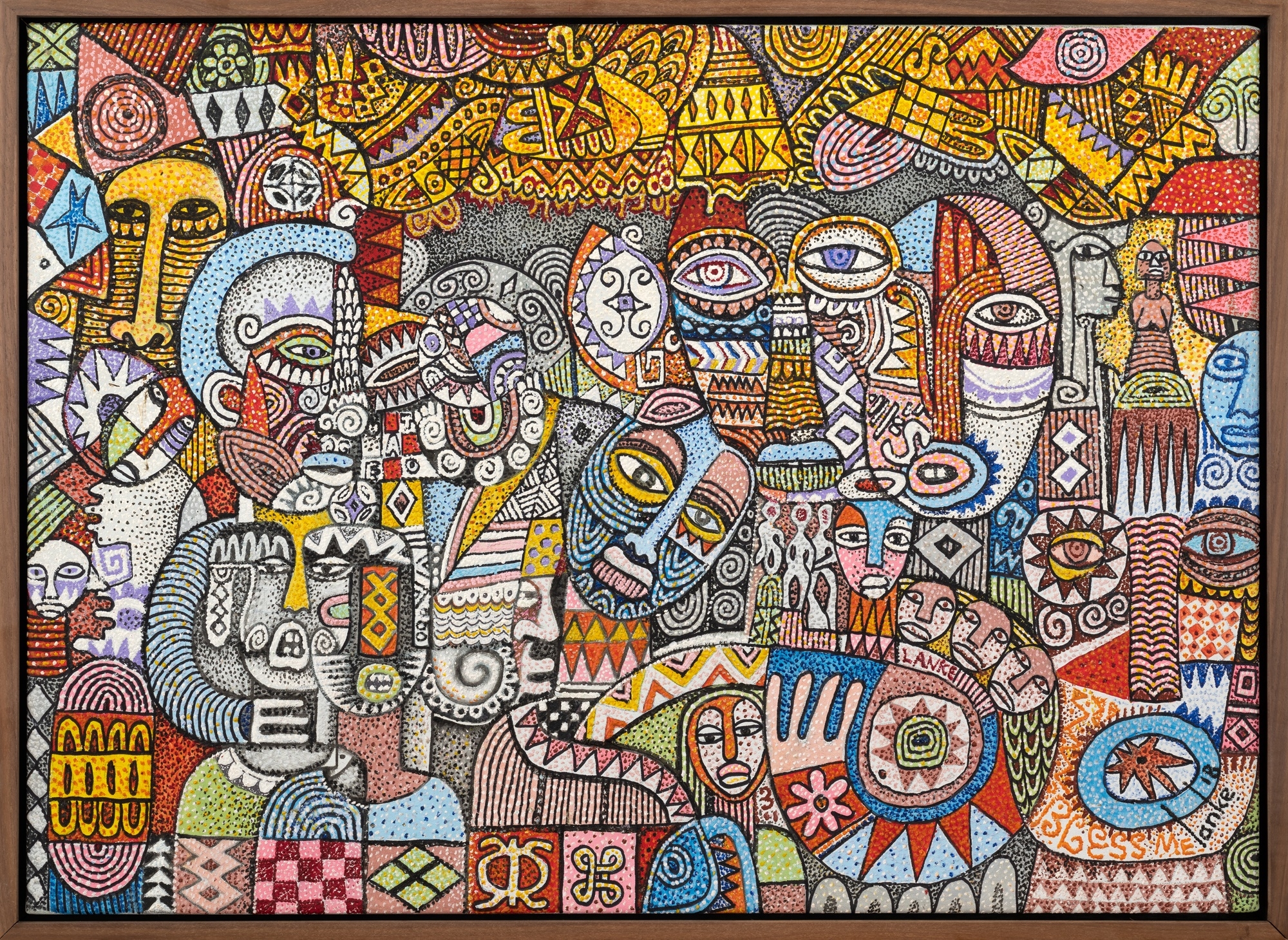 Artwork by Silas Adeoye, Caught in the Cobwebs, Made of oil on canvas