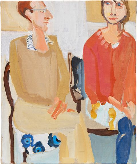 Megan and Mann by Chantal Joffe, Painted in 2011