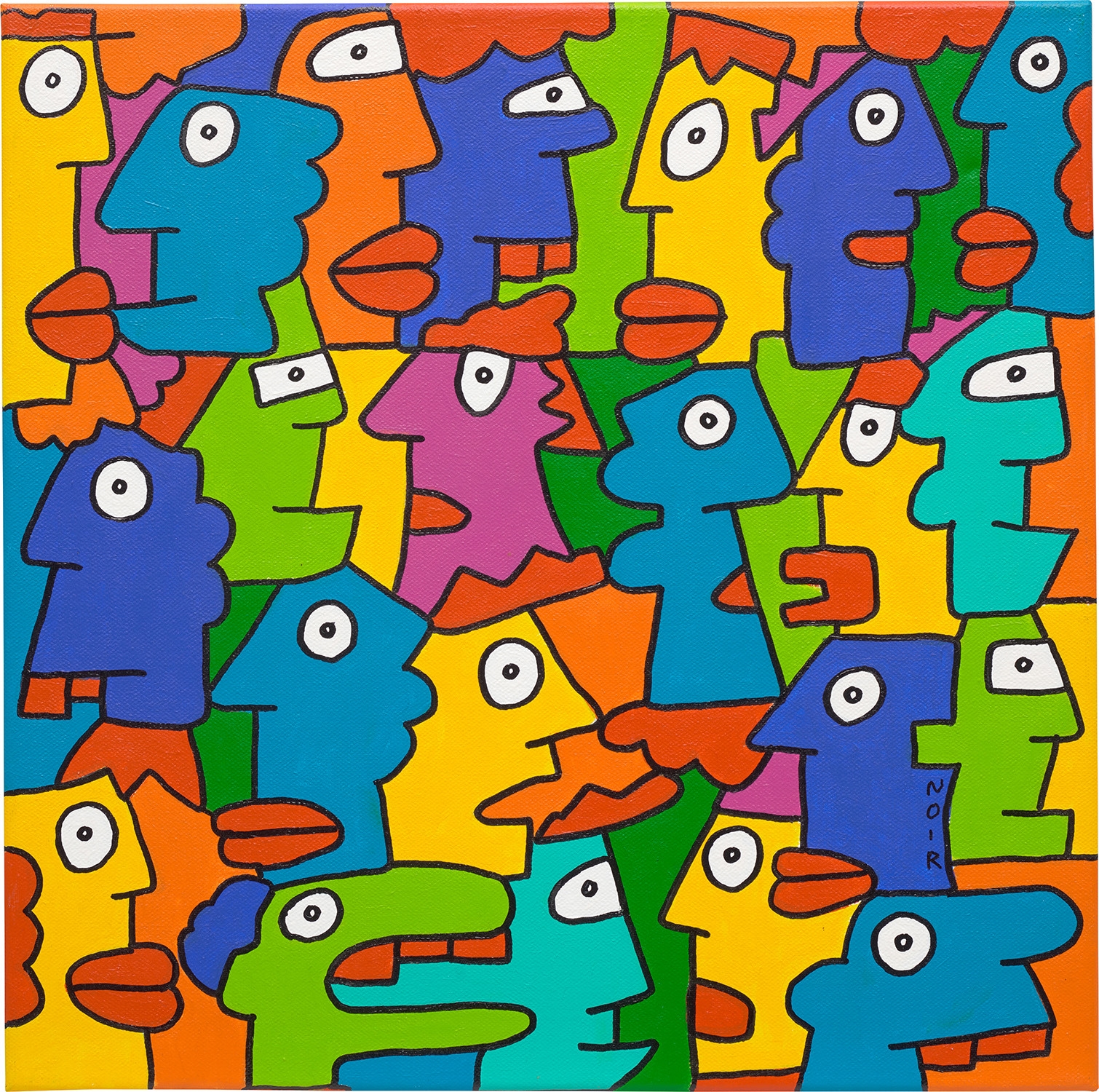 A Particularly Successful Rush Hour by Thierry Noir, Painted in 2014
