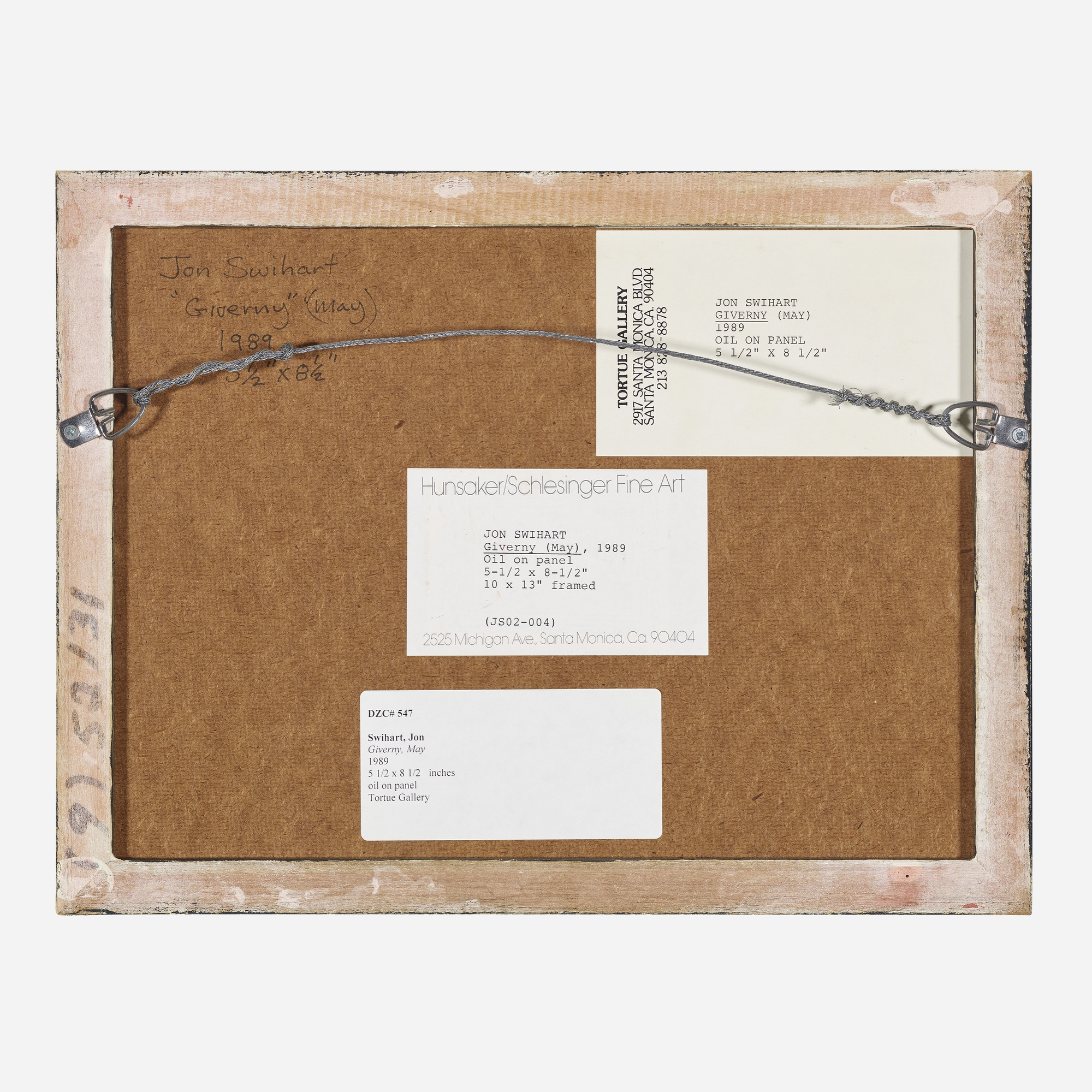 Artwork by Jon Swihart, Giverny, May; Giverny, July, Made of oil on panel