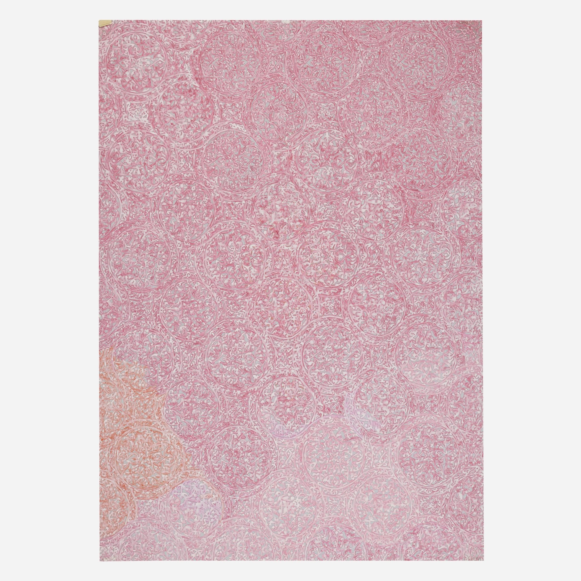 Artwork by Carole Silverstein, densities and distances, Made of acrylic ink on mylar