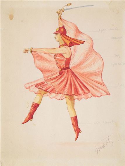 A SOVIET THEATER COSTUME DESIGN - Boris Ivanovich Volkov