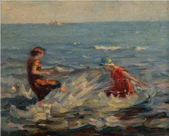 Two Girls Splashing - Francesco J. Spicuzza