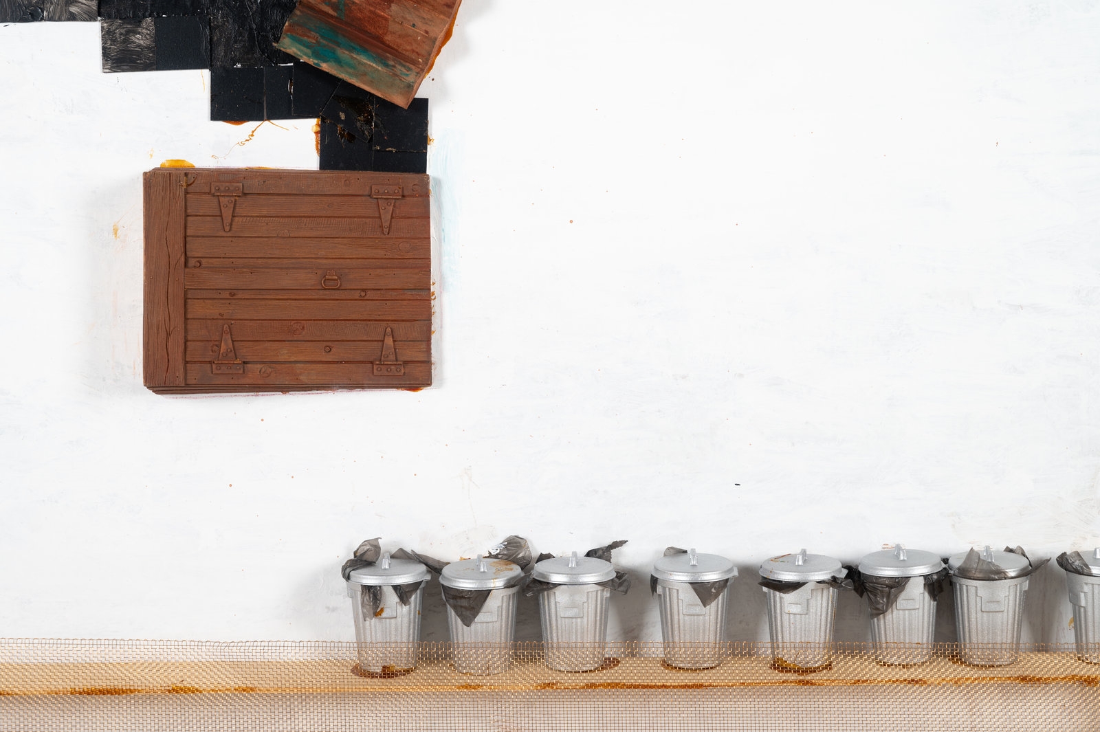 Artwork by Siah Armajani, Notations For Streets #40, Made of mixed media