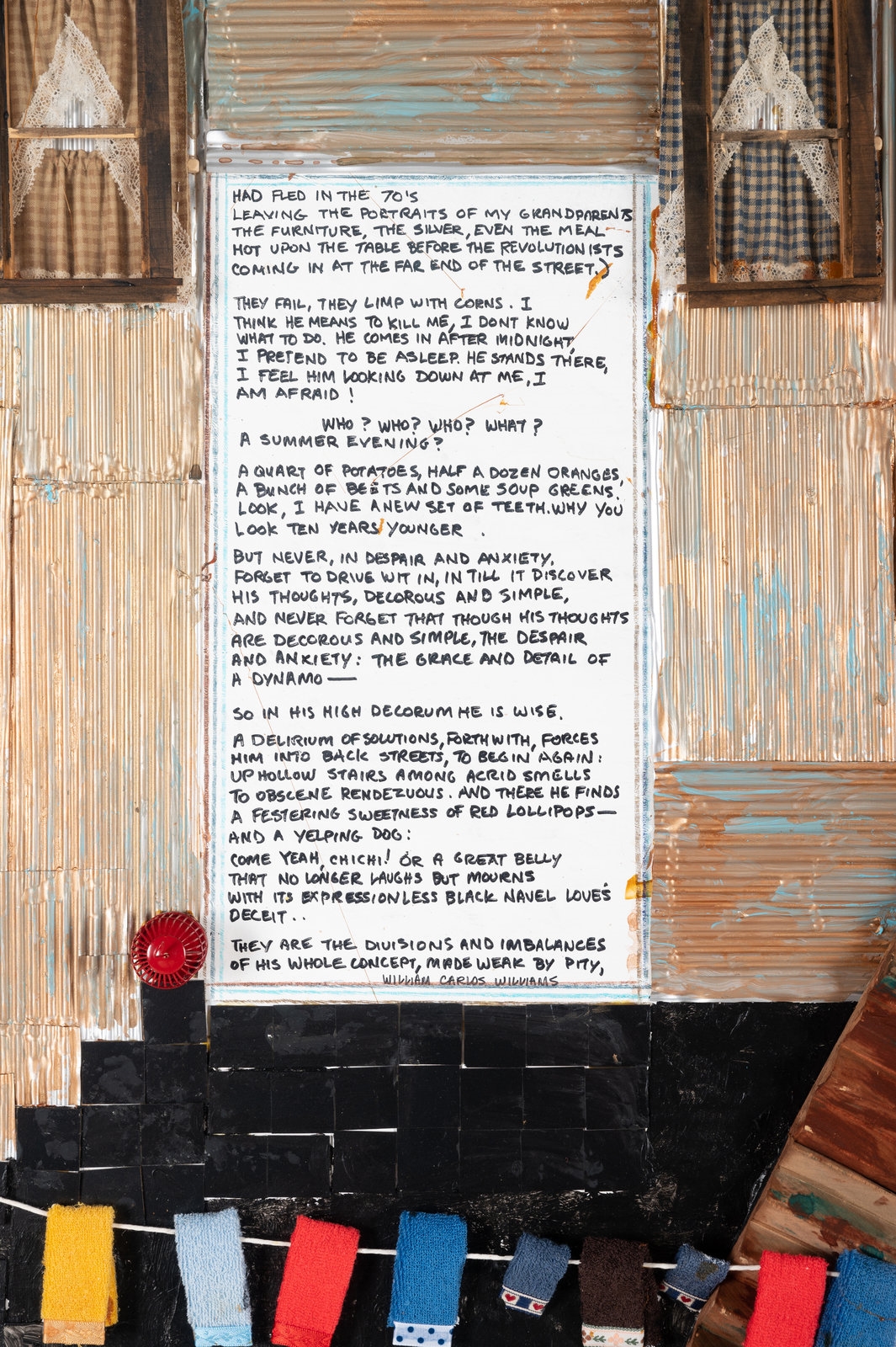 Artwork by Siah Armajani, Notations For Streets #40, Made of mixed media