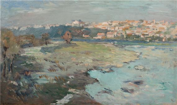 Albert Marie Lebourg | Les bords de l'Allier à Pont-du-Château