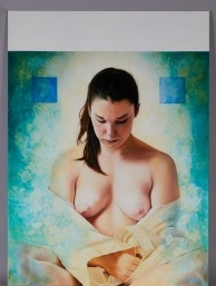 Artwork by Vincent Mendiaux, "Dans l'attente", Made of oil on canvas